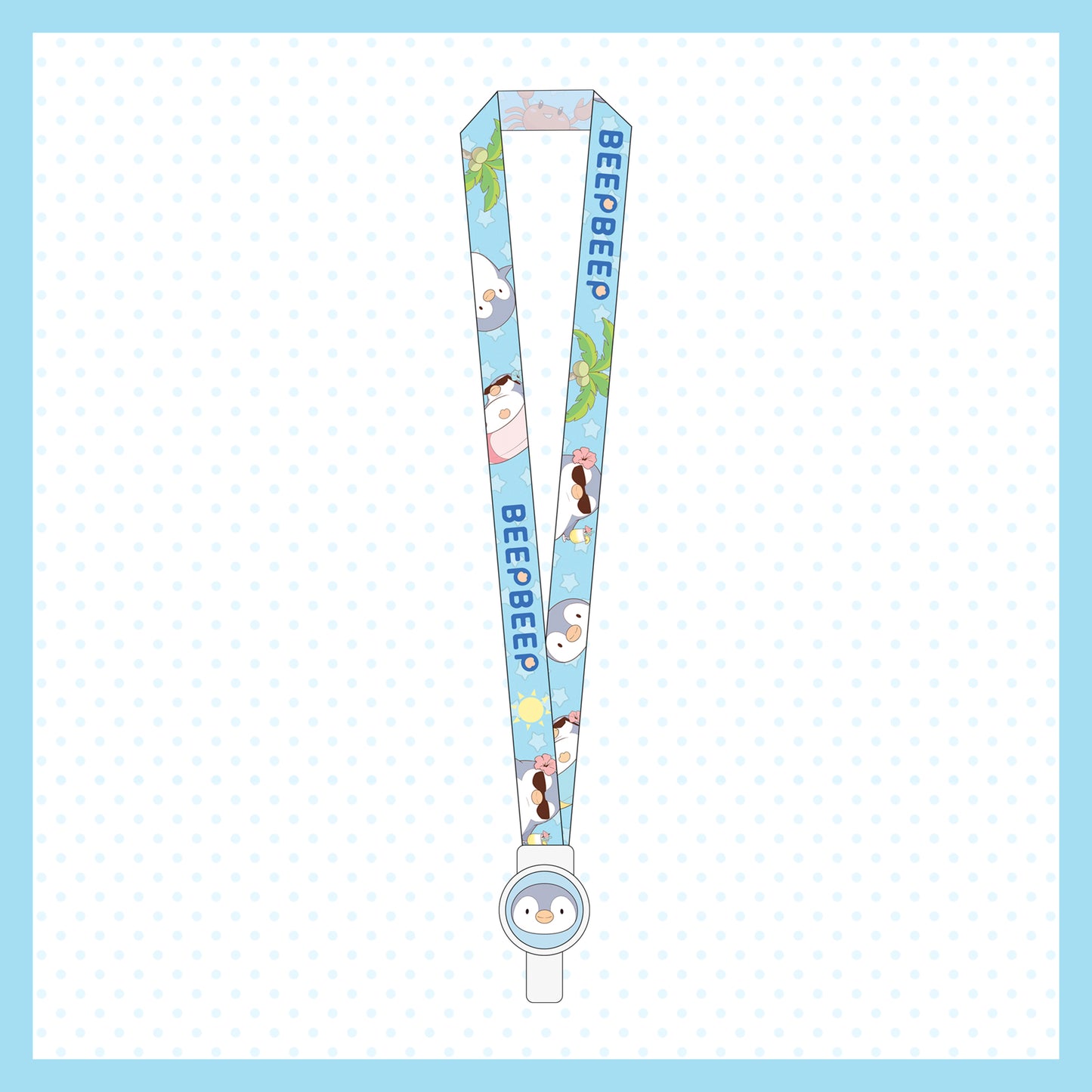 Beep Beep the Penguin Summer Card Case and Lanyard