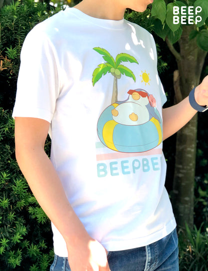 Beep Beep the Penguin Unisex T-Shirt Floating in Tube