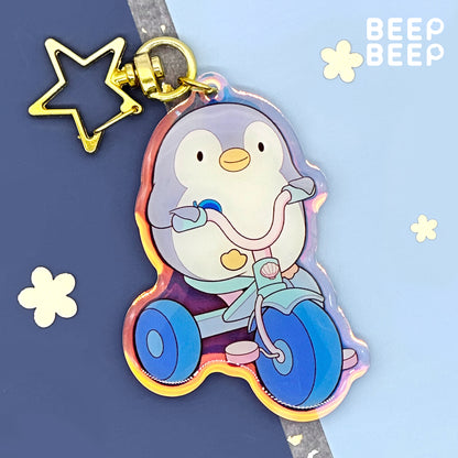 Beep Beep the Penguin Tricycle Keychain