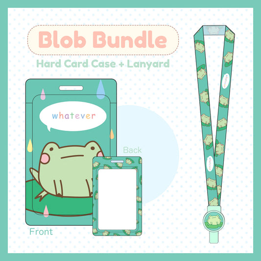 Blob the Frog Whatever Card Case and Lanyard