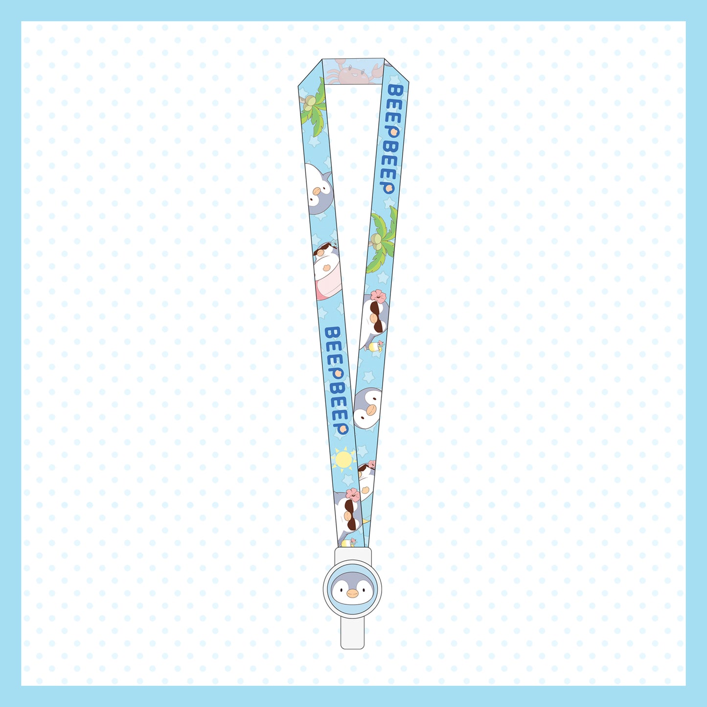 Beep Beep the Penguin Summer Card Case and Lanyard