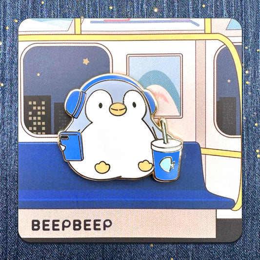 BeepBeep the Penguin MTR Enamel Pin