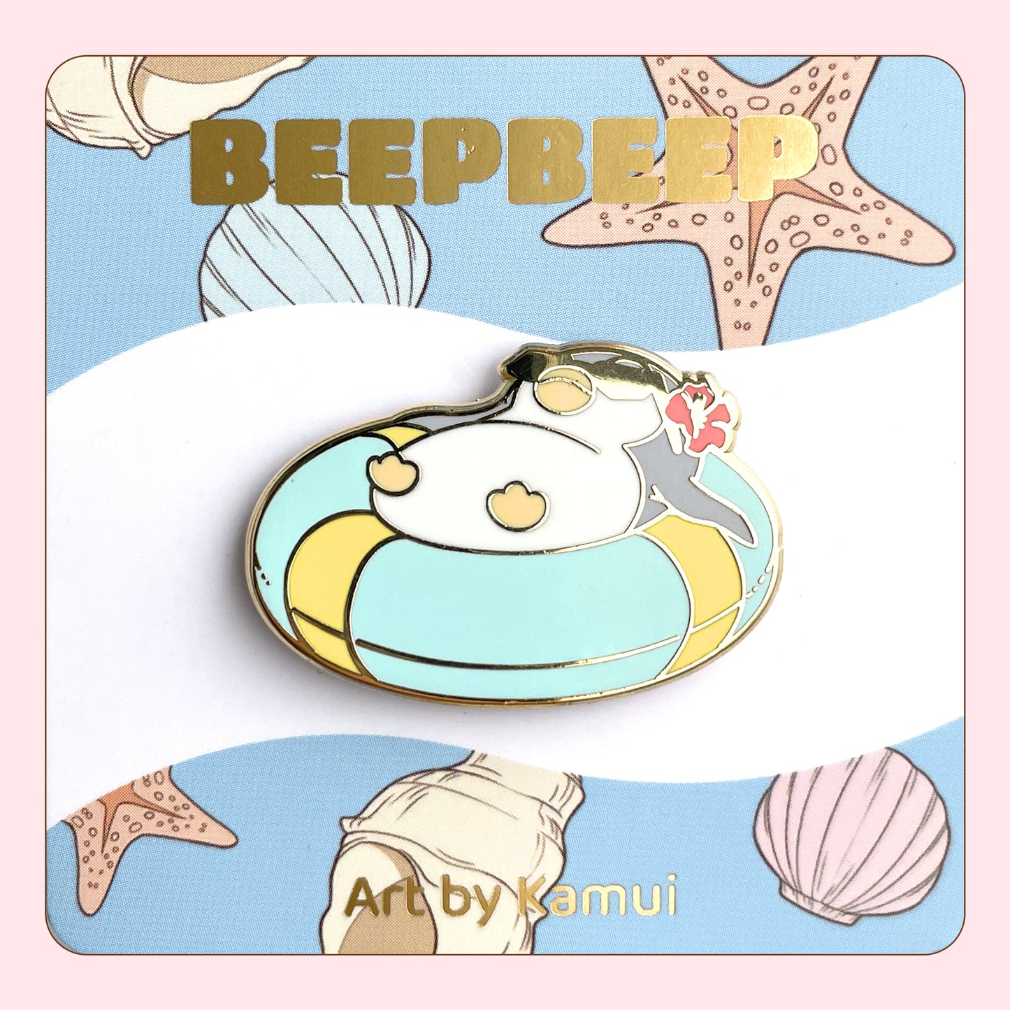 Beep Beep the Penguin Floating in Tube Enamel Pin