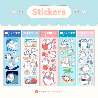 Beep Beep the Penguin Various Activities Sticker Sheet