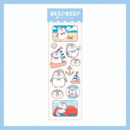 Beep Beep the Penguin Various Activities Sticker Sheet