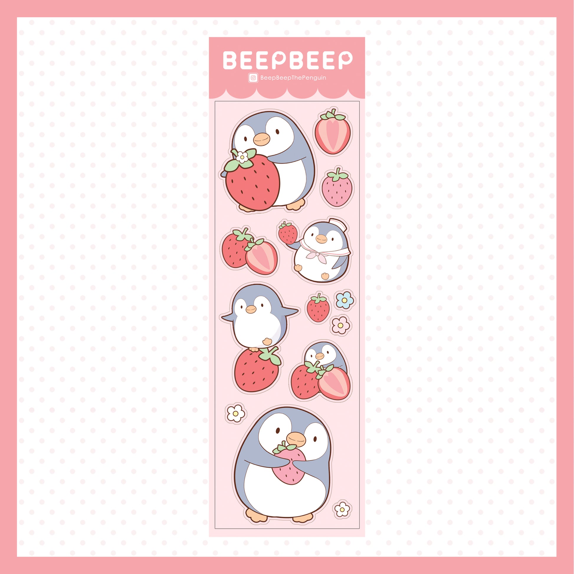 Beep Beep the Penguin Various Activities Sticker Sheet – SugarFree