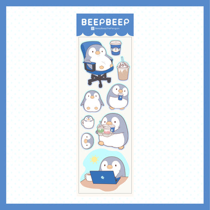 Beep Beep the Penguin Various Activities Sticker Sheet