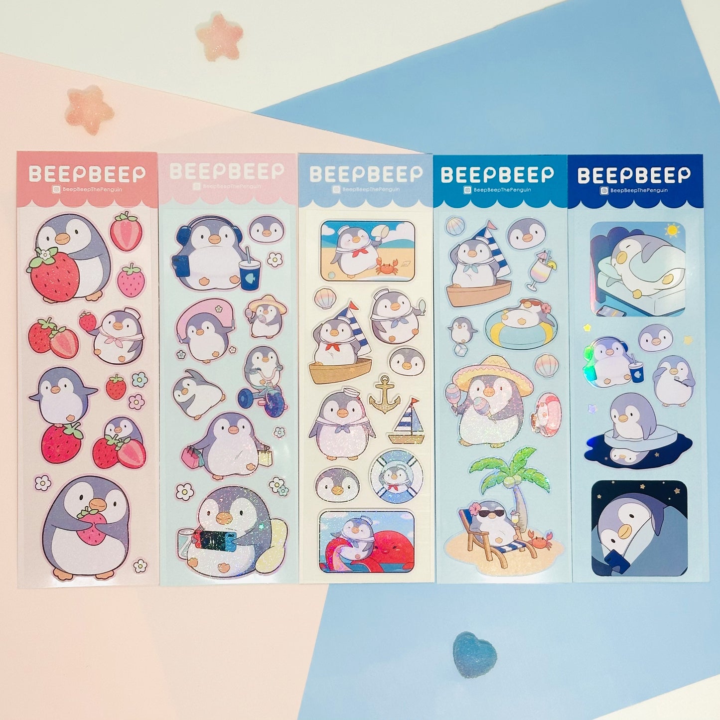 Beep Beep the Penguin Various Activities Sticker Sheet