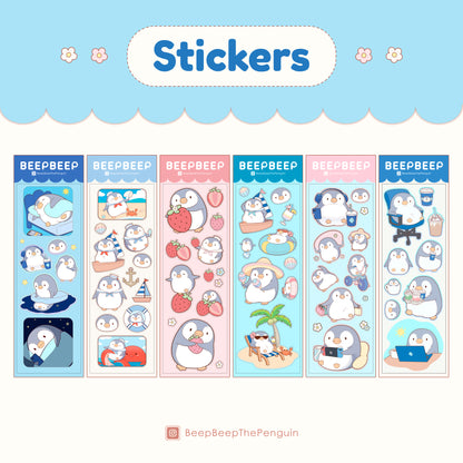 Beep Beep the Penguin Various Activities Sticker Sheet