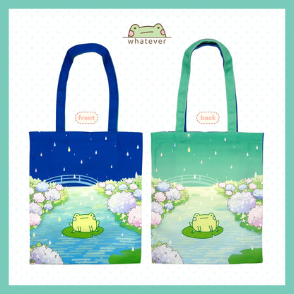 Blob the Frog Hydrangea Tote Bag