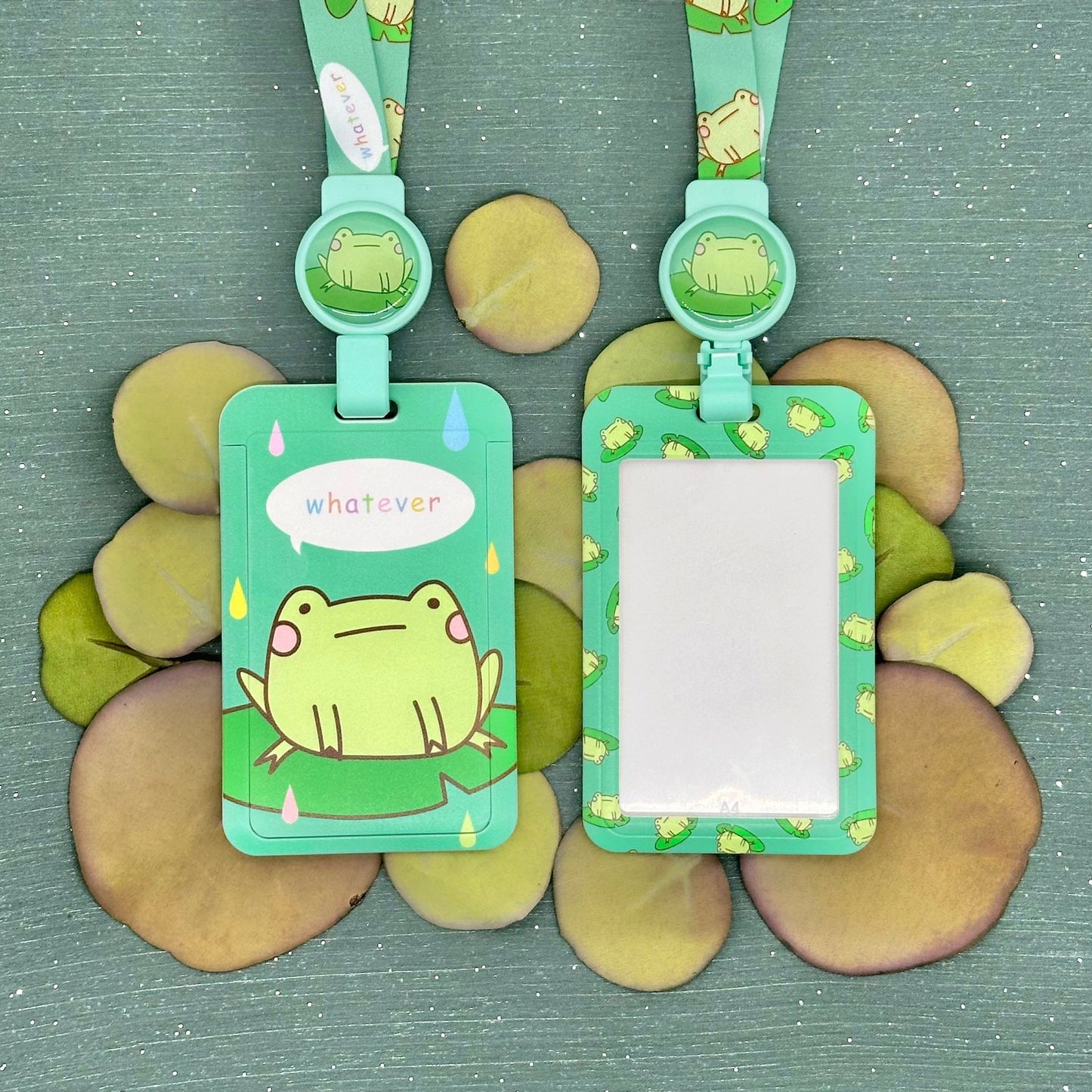 Blob the Frog Whatever Card Case and Lanyard