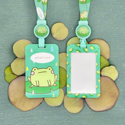 Blob the Frog Hydrangea Card Case and Lanyard