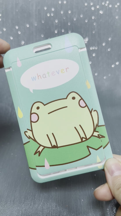 Blob the Frog Whatever Card Case and Lanyard