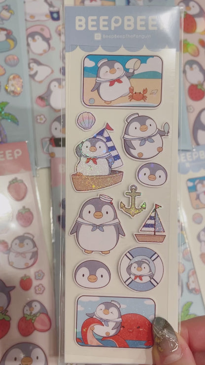 Beep Beep the Penguin Various Activities Sticker Sheet