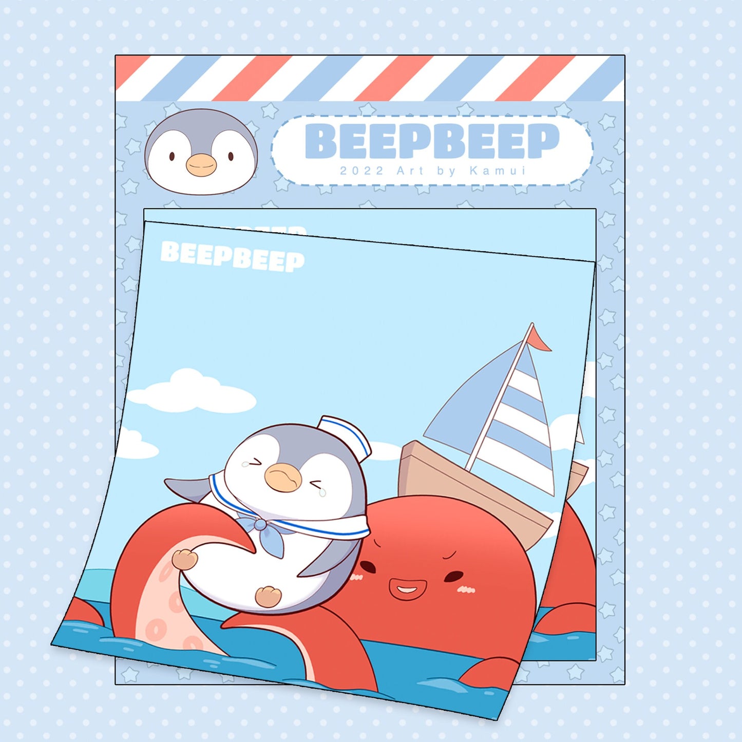 Beep Beep the Penguin Summer Adventure Sticky Notes