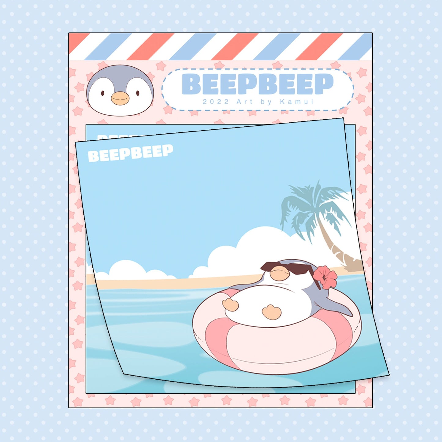 Beep Beep the Penguin Summer Adventure Sticky Notes